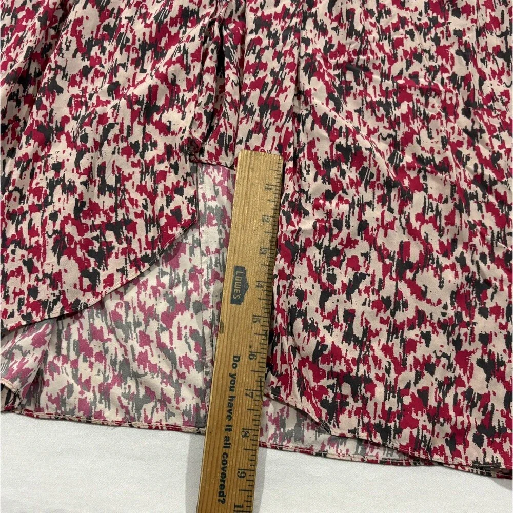 Etoile Isabel Marant Almeya Abstract Print Floral Pink Boho Midi Dress Sz 36 - Picture 5 of 12